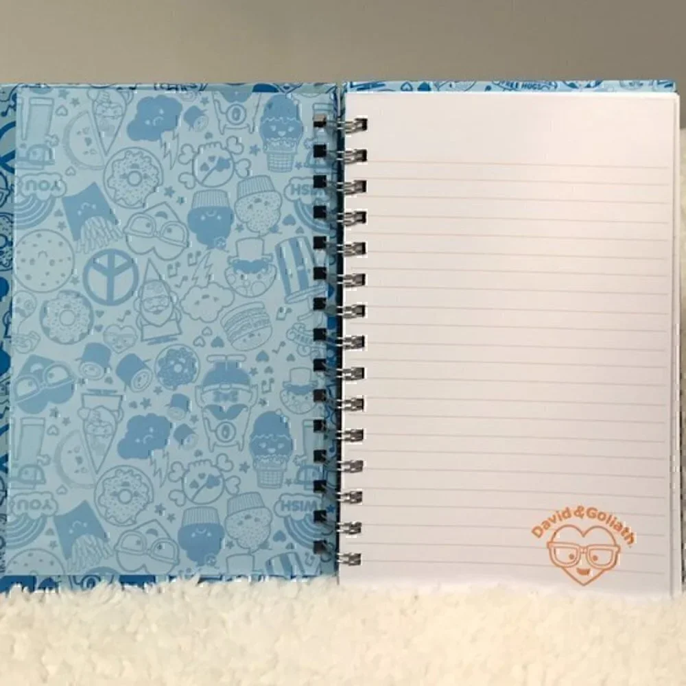 ☀️2/$14☀️David & Goliath Spiral Bound Lined Journal